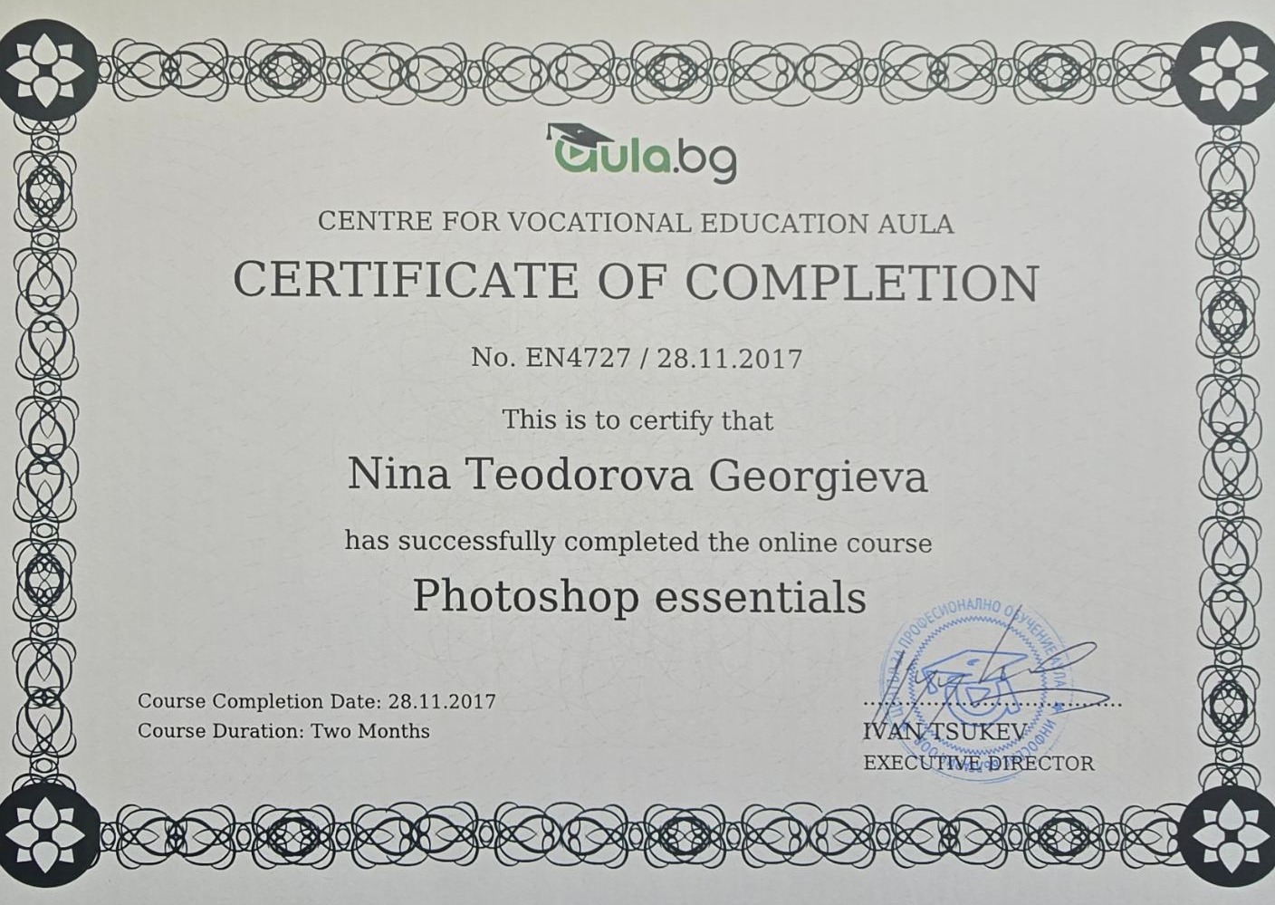 Photoshop Essentials Certificate
